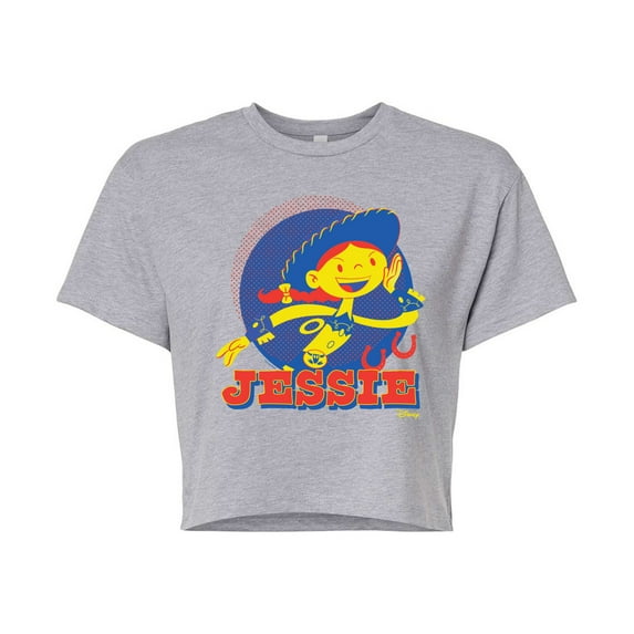 Toy Story - Jessie Graphic - Juniors Cropped Cotton Blend T-Shirt