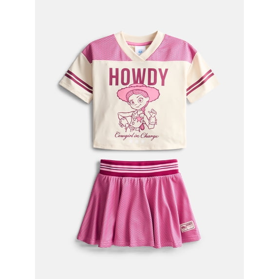 Toy Story Toddler Girls Short Sleeve Graphic Jersey and Skirt Set, 2 Piece, Sizes 12M-5T
