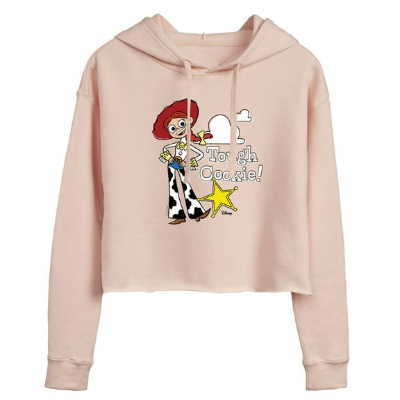 Toy Story - Jessie Tough Cookie - Juniors Cropped Pullover Hoodie