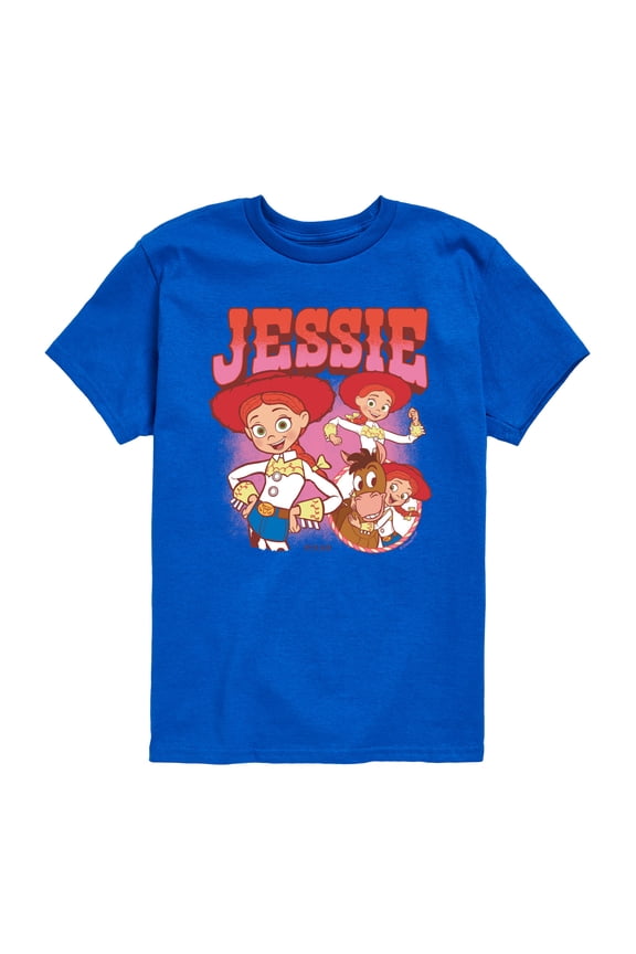 Toy Story - Jessie Toy Story Bootleg - Youth Boys Short Sleeve Graphic T-Shirt