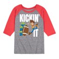 thumbnail image 1 of Toy Story - Kickin It - Toddler And Youth Raglan Graphic T-Shirt, 1 of 6