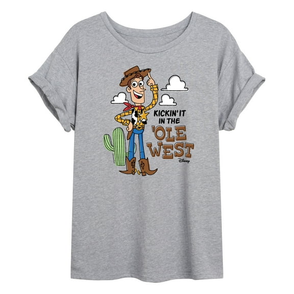 Toy Story - Kicking It In The Ole West - Juniors Ideal Flowy Muscle T-Shirt