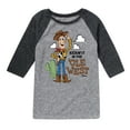 thumbnail image 1 of Toy Story - Kicking It In The Ole West  - Toddler & Youth Raglan Graphic T-Shirt, 1 of 4