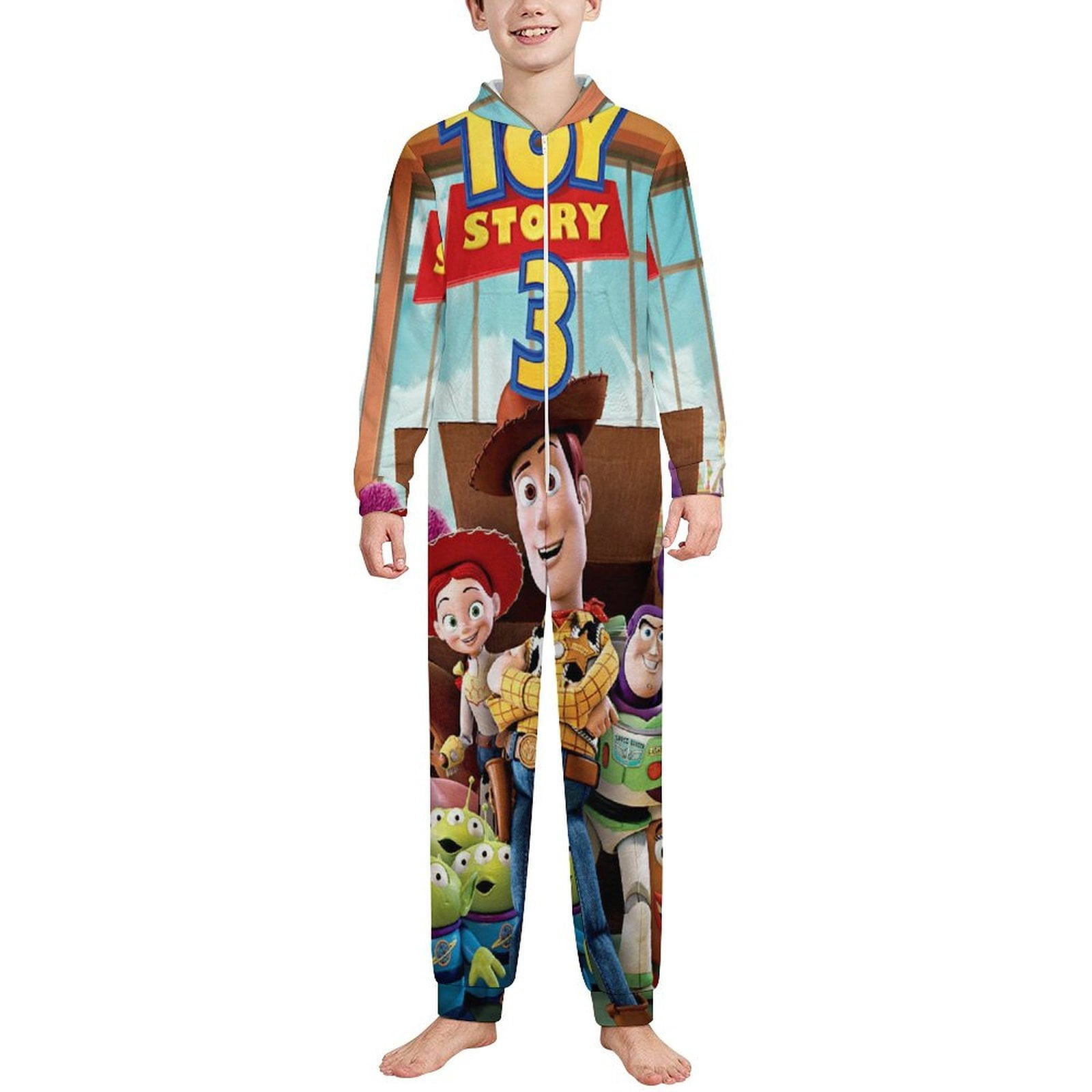 Toy Story Kids Hooded Jumpsuit Union Suit Onesie One Piece Blanket for ...