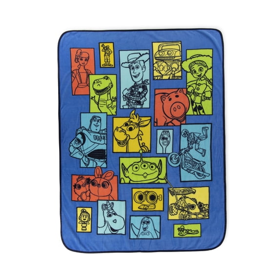 Toy Story Kids Throw Blanket, You've Got a Friend, Soft Coral Fleece, Multicolor, Disney, 46" x 60"