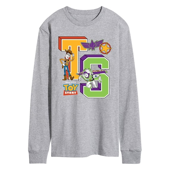 Toy Story - Letterman Badges - Men's Long Sleeve Graphic T-Shirt