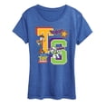 thumbnail image 1 of Toy Story - Letterman Badges - Women's Short Sleeve Graphic T-Shirt, 1 of 4