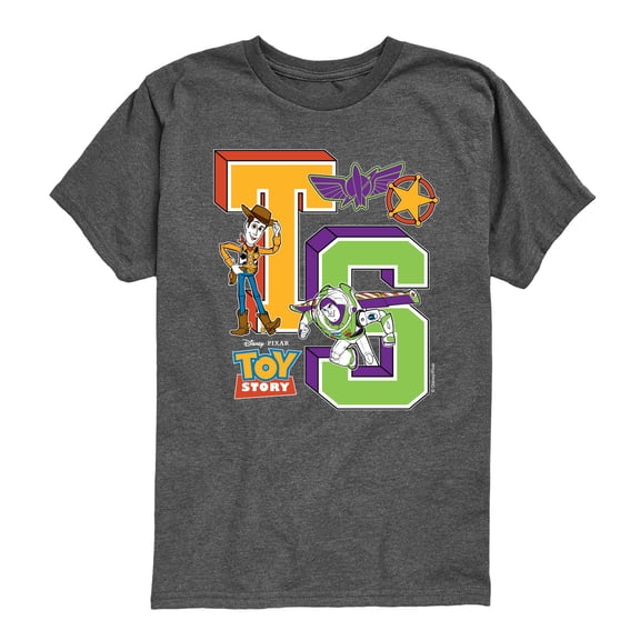 Toy Story - Letterman - Youth Boys Short Sleeve Graphic T-Shirt