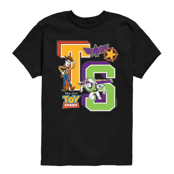 Toy Story - Letterman - Youth Boys Short Sleeve Graphic T-Shirt
