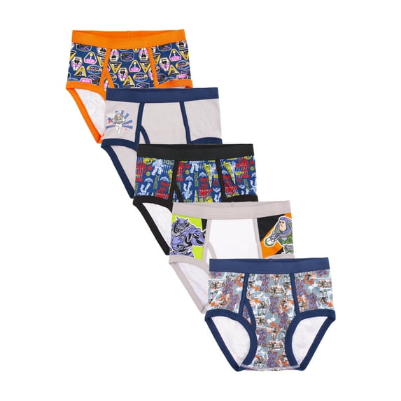 Toy Story Lightyear, Boys Underwear, 5 Pack Briefs Sizes 4-6