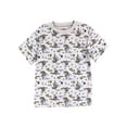 thumbnail image 1 of Toy Story Little Boys' Buzz Lightyear Allover Print T-Shirt, Heather Gray (4T), 1 of 1