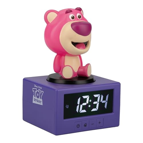 Toy Story Lotso Digital Alarm Clock with Night Light & Music ...