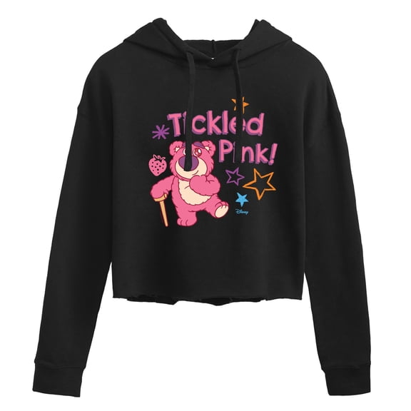 Toy Story - Lotso Tickled Pink - Juniors Cropped Pullover Hoodie