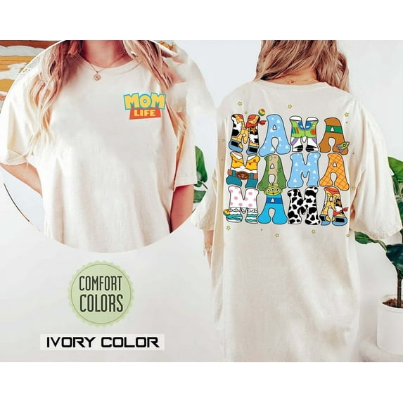 Toy Story Mama Comfort Colors T-Shirt, Mom Life Shirt, Disney Mom, Mother Day, Toy Story Land Shirt, Pepper Color, Size L