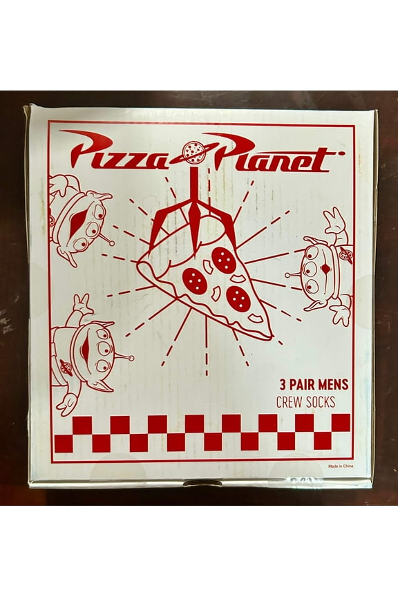 Toy Story Men's 3-Pack of Crew Socks with Novelty Gift Box, Sizes 8-12