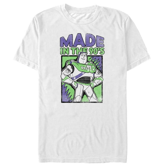 Toy Story Men's 4 Buzz Lightyear Made in 90s T-Shirt