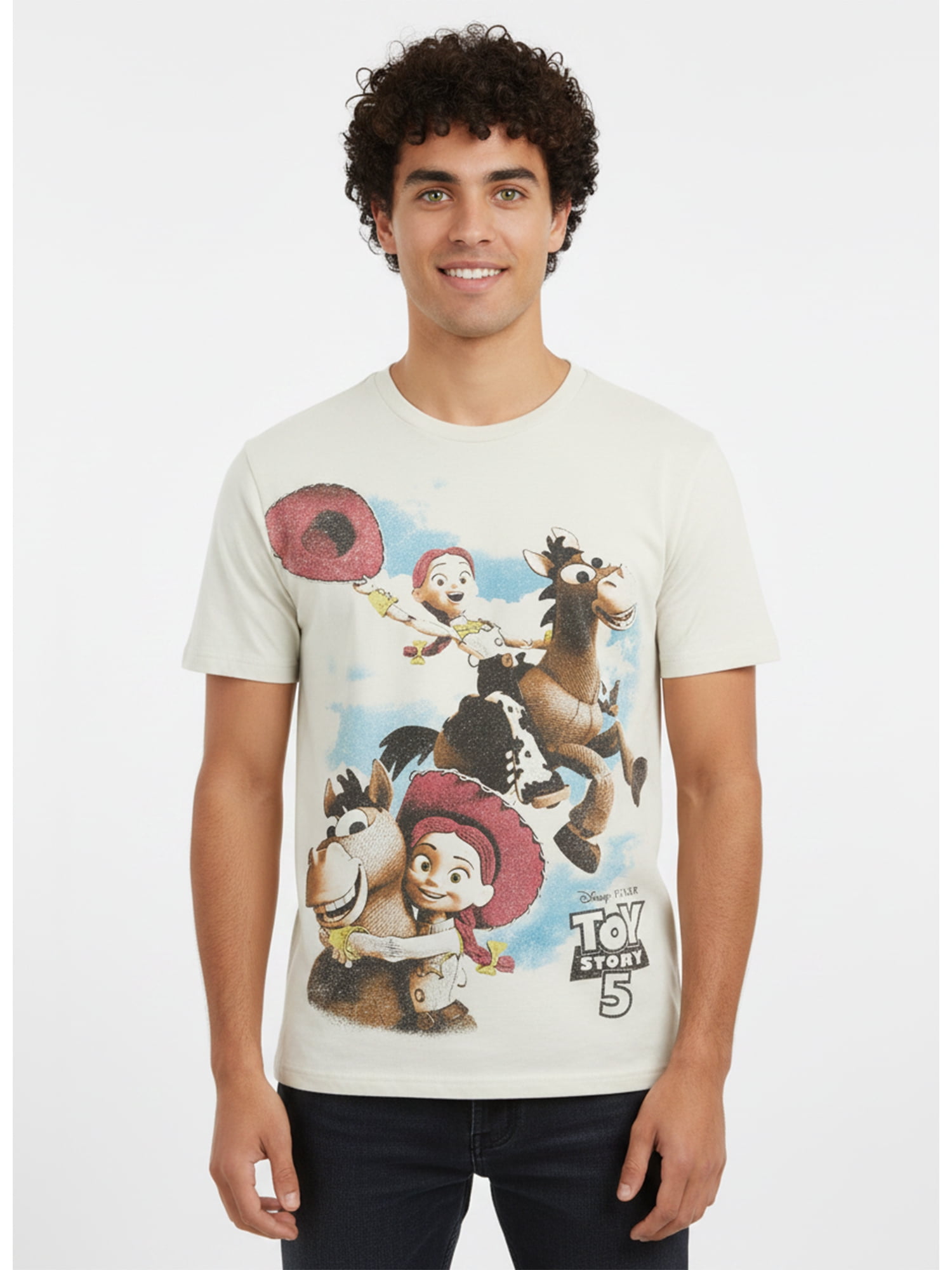 Toy Story, Men's & Big Men's Graphic Tee, Horse Clouds, Sizes S-3XL