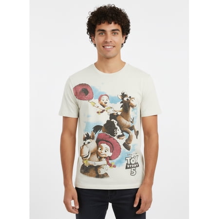 Pixar Toy Story, Men's & Big Men's Graphic Tee, Horse Clouds, Sizes S-3XL
