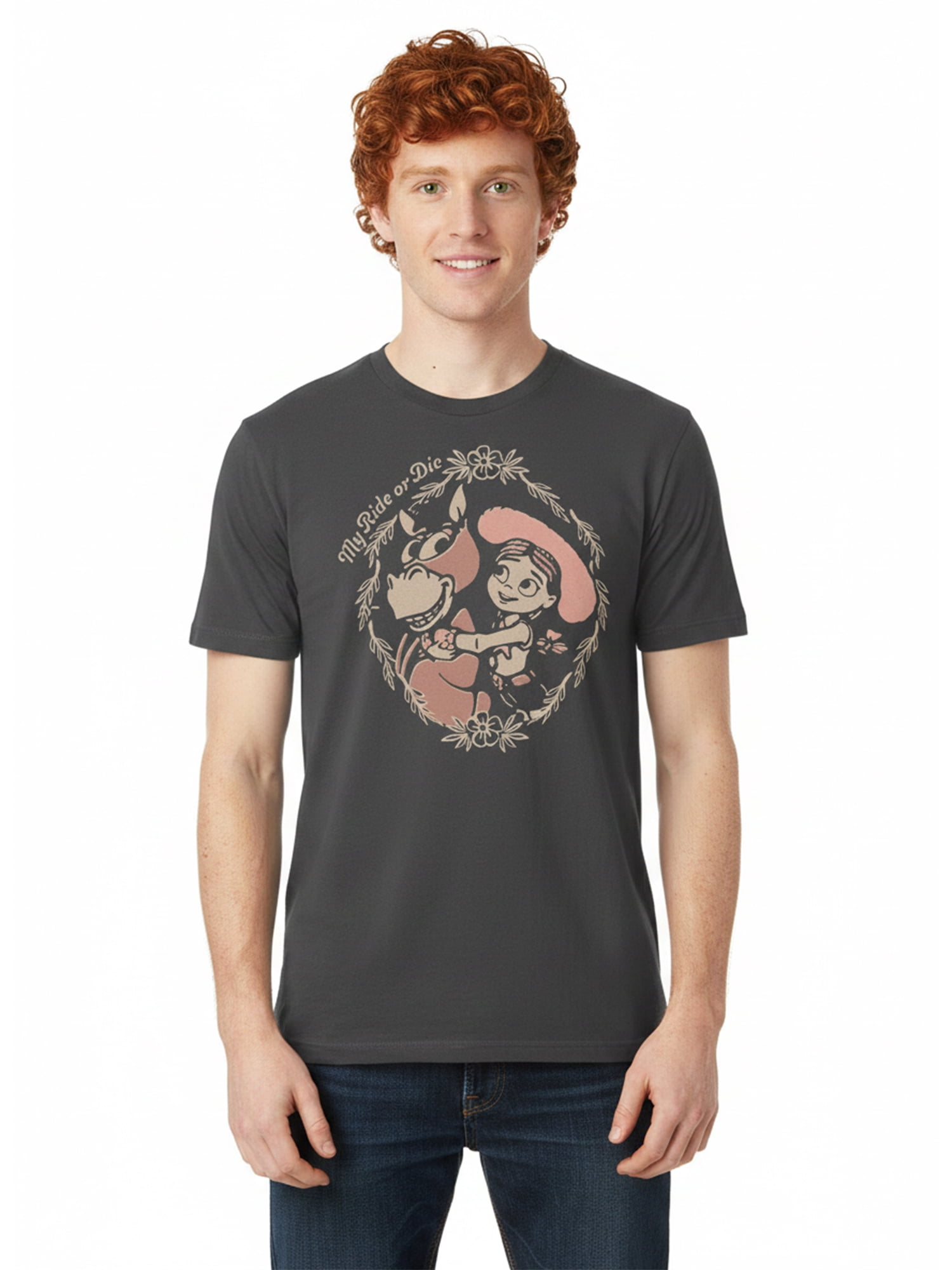 Toy Story, Men's & Big Men's Graphic Tee, Jessie and Horse, Sizes S-3XL