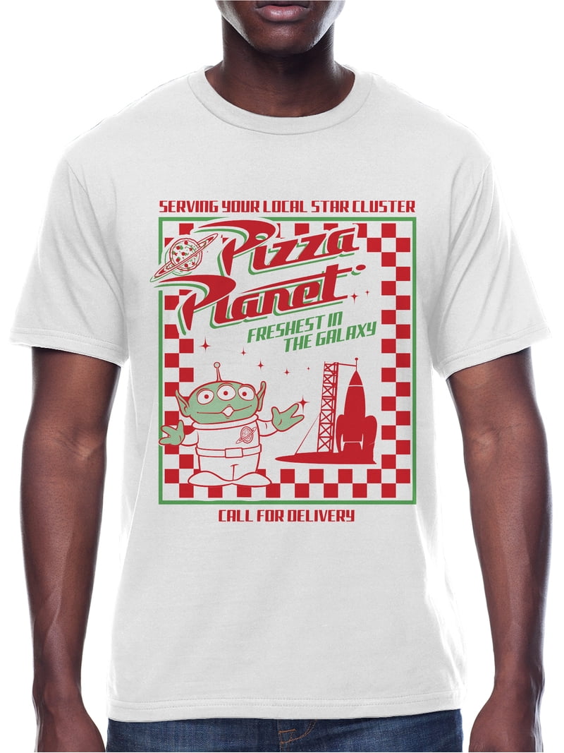 Disney Pixar Toy Story Men's Graphic Tee Shirt Alien Pizza Planet