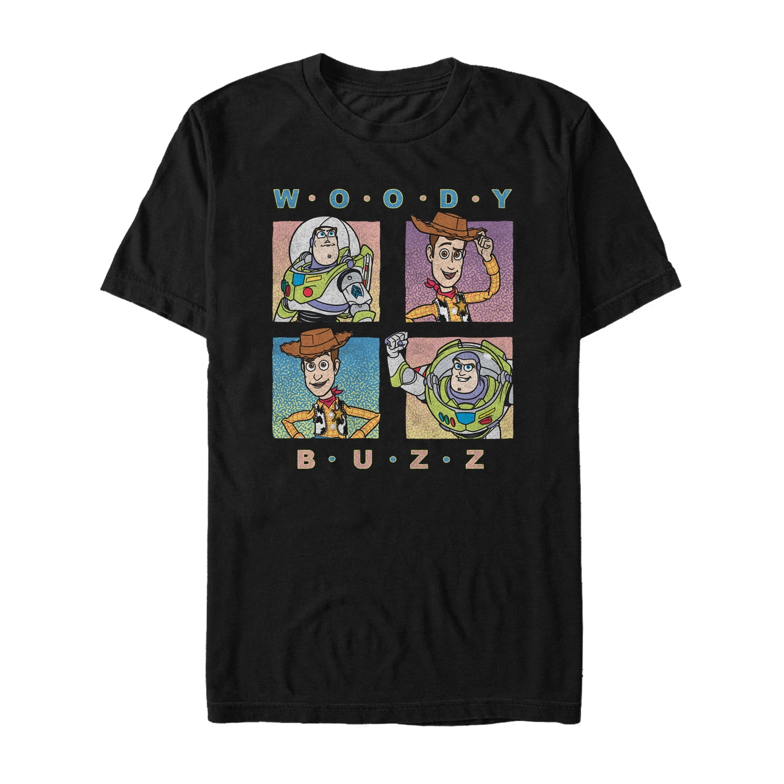 Toy Story Men's & Big Mens Woody & Buzz Graphic Tee Shirt, Sizes S