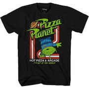 Toy Story Mens' Pizza Planet Alien Japanese Kanji Graphic T-Shirt
