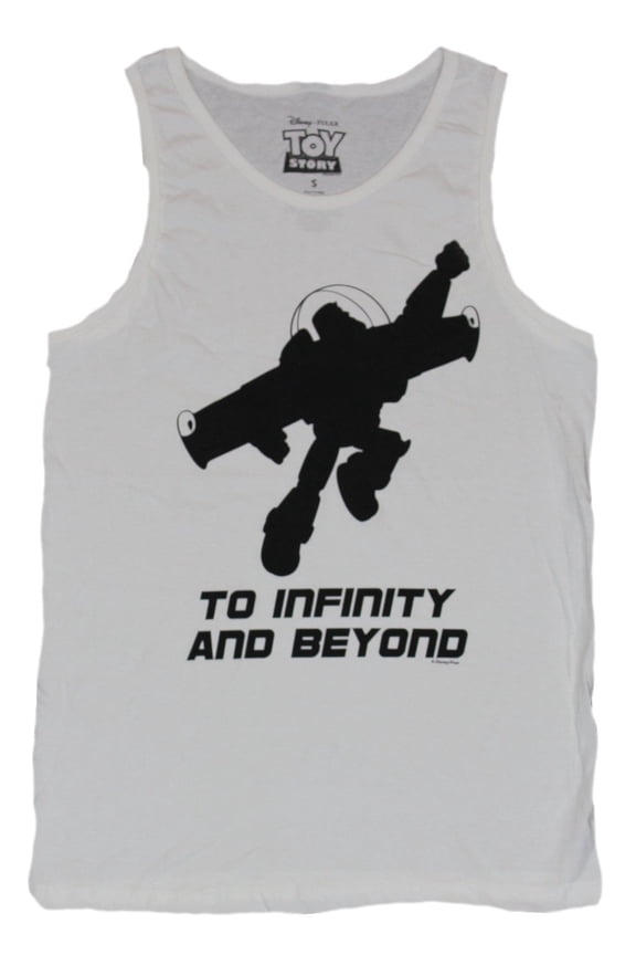 Toy Story Mens T-Shirt - Buzz Lightyear Silhouette To Infinity and Beyond (Medium)