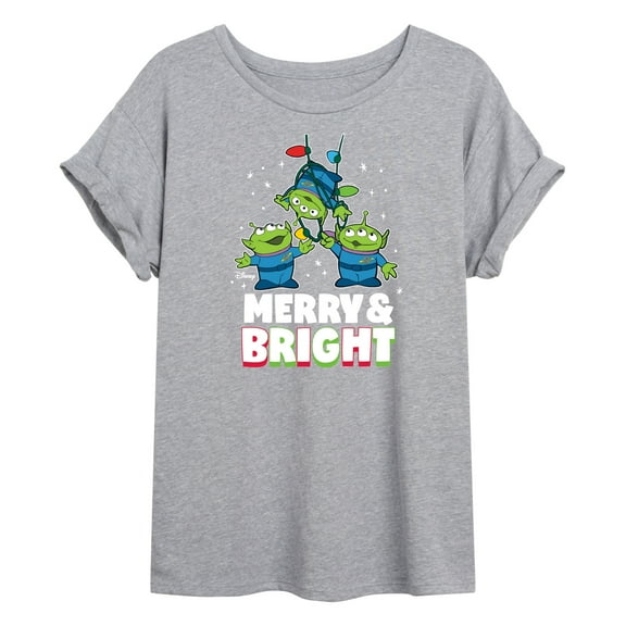Toy Story - Merry And Bright - Juniors Ideal Flowy Muscle T-Shirt