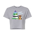 thumbnail image 1 of Toy Story - Merry Christmas Toy Story - Juniors Cropped Cotton Blend T-Shirt, 1 of 5