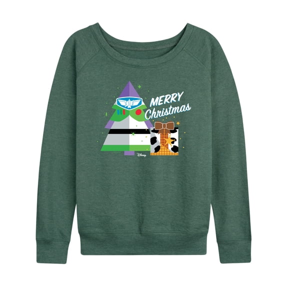 Toy Story - Merry Christmas Toy Story - Women's Lightweight French Terry Long Sleeve Shirt