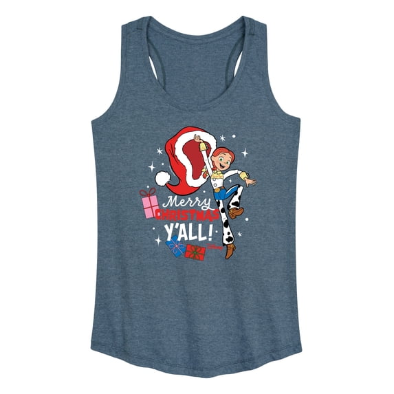 Toy Story - Merry Christmas Yall Jessie - Women's Racerback Tank Top
