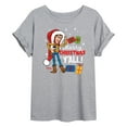 thumbnail image 1 of Toy Story - Merry Christmas Yall Woody - Juniors Ideal Flowy Muscle T-Shirt, 1 of 5