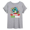 thumbnail image 1 of Toy Story - Merry Rexmas - Juniors Ideal Flowy Muscle T-Shirt, 1 of 5