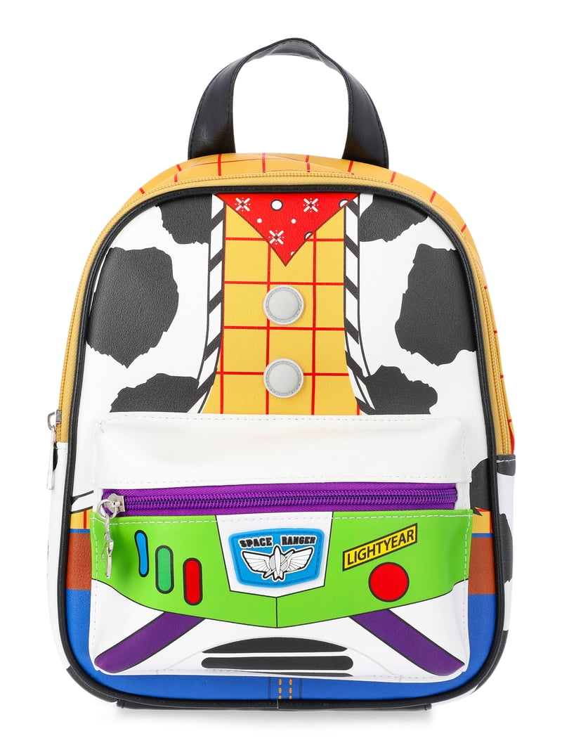 Disney Toy Story Women's Buzz Lightyear and Woody 11" Mini Backpack, Multi