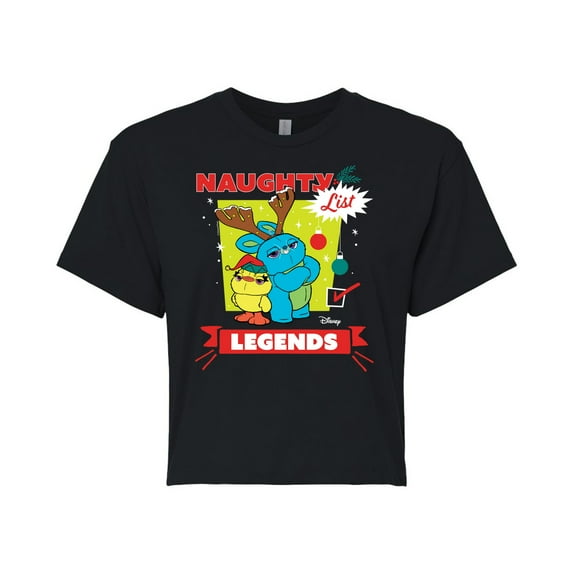 Toy Story - Naughty List Legends - Juniors Cropped Cotton Blend T-Shirt