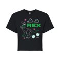 thumbnail image 1 of Toy Story - Neon Rex - Juniors Cropped Cotton Blend T-Shirt, 1 of 5