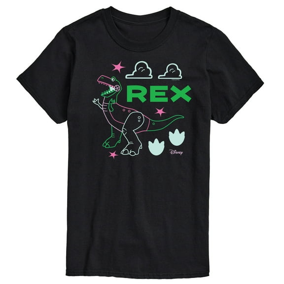 Toy Story - Neon Rex  - Men's Short Sleeve Graphic T-Shirt