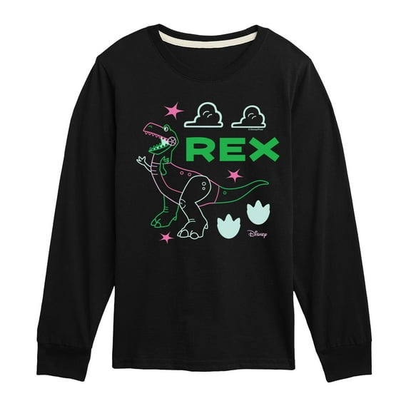 Toy Story - Neon Rex - Toddler & Youth Long Sleeve Graphic T-Shirt