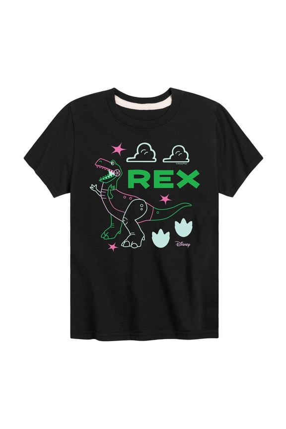 Toy Story - Neon Rex - Toddler & Youth Short Sleeve Graphic T-Shirt