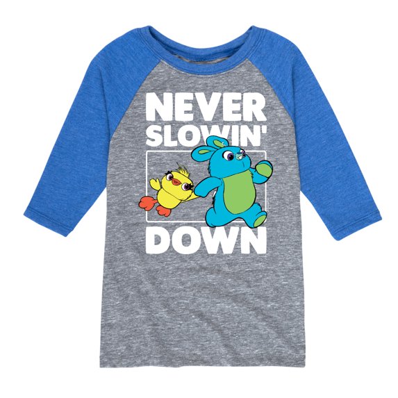 Toy Story - Never Slowin Down - Toddler And Youth Raglan Graphic T-Shirt