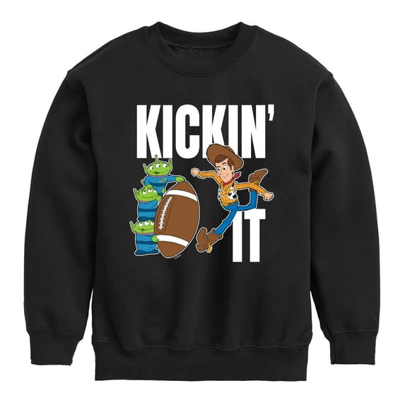 Toy Story - Never Slowing Down - Toddler And Youth Crewneck Fleece Sweatshirt