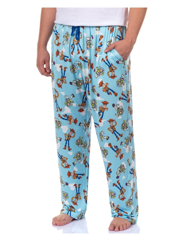 Toy Story Pajamas Men's Woody & Buzz Lightyear Cloud All-Over Print Sleep Lounge Pants