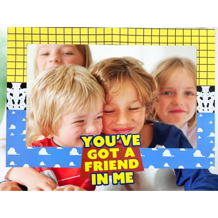 "Toy Story" Party Photo Frame Prop - Friendship-themed Woody Cloud Grid Decoration, Single-piece Set for Birthday Parties (48×68cm)
