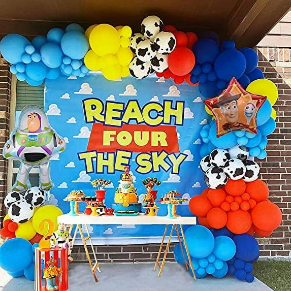 Toy Story Party Supplies-155 Pcs of Toy Story Balloon Garland Set Toy Story Aluminum Film Balloon Latex Balloon for Kid's Party,Shower,Celebration