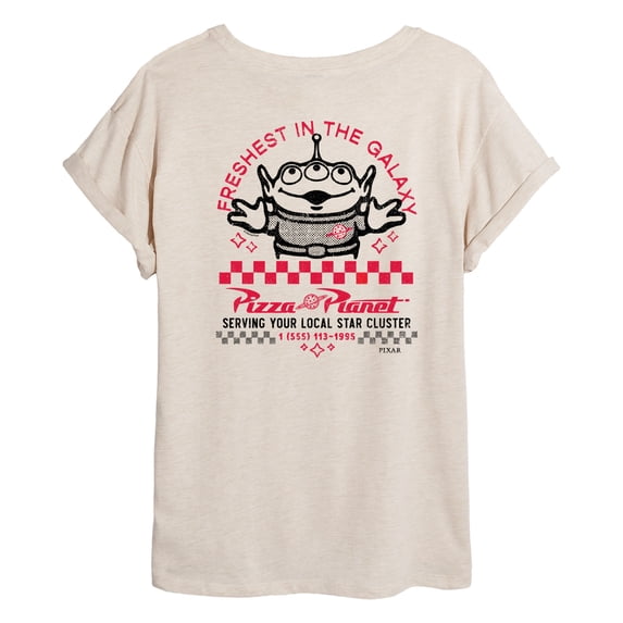 Toy Story - Pizza Planet - Juniors Oversized Graphic T-Shirt