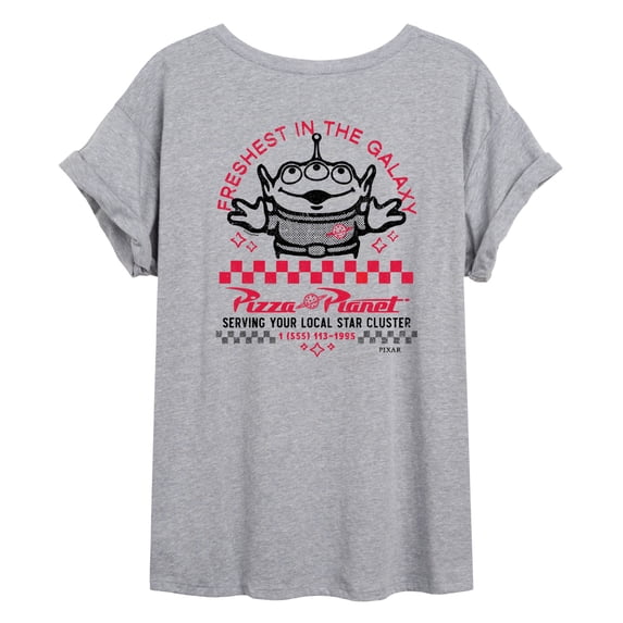 Toy Story - Pizza Planet - Juniors Oversized Graphic T-Shirt