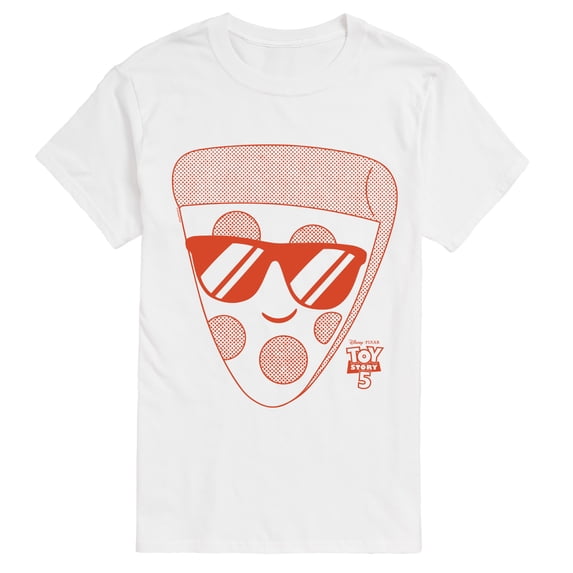 Toy Story - Pizza With Sunglasses Men's Short Sleeve Graphic T-Shirt