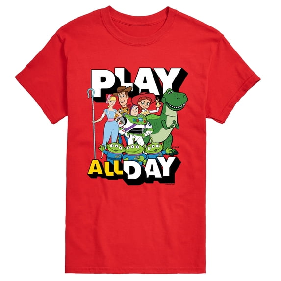 Toy Story - Play All Day - Men's Short Sleeve Graphic T-Shirt
