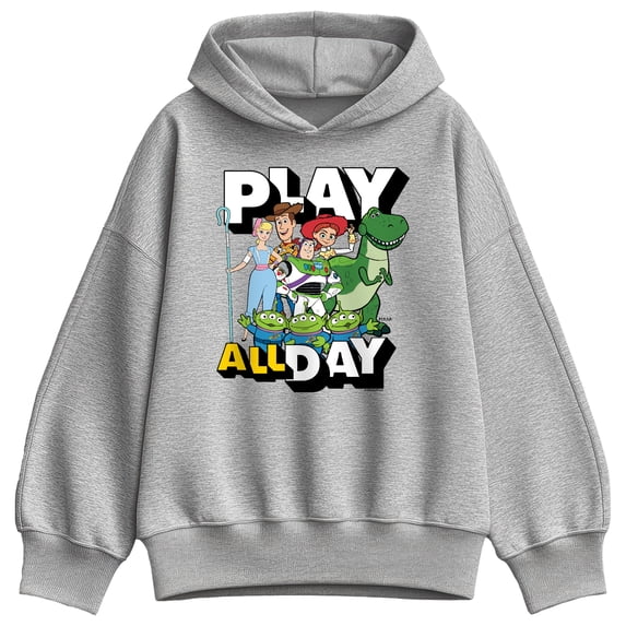 Toy Story - Play All Day - Women's Oversized Fleece Hoodie Sweatshirt