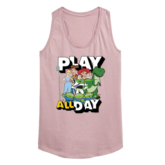 Toy Story - Play All Day - Women's Racerback Graphic Tank